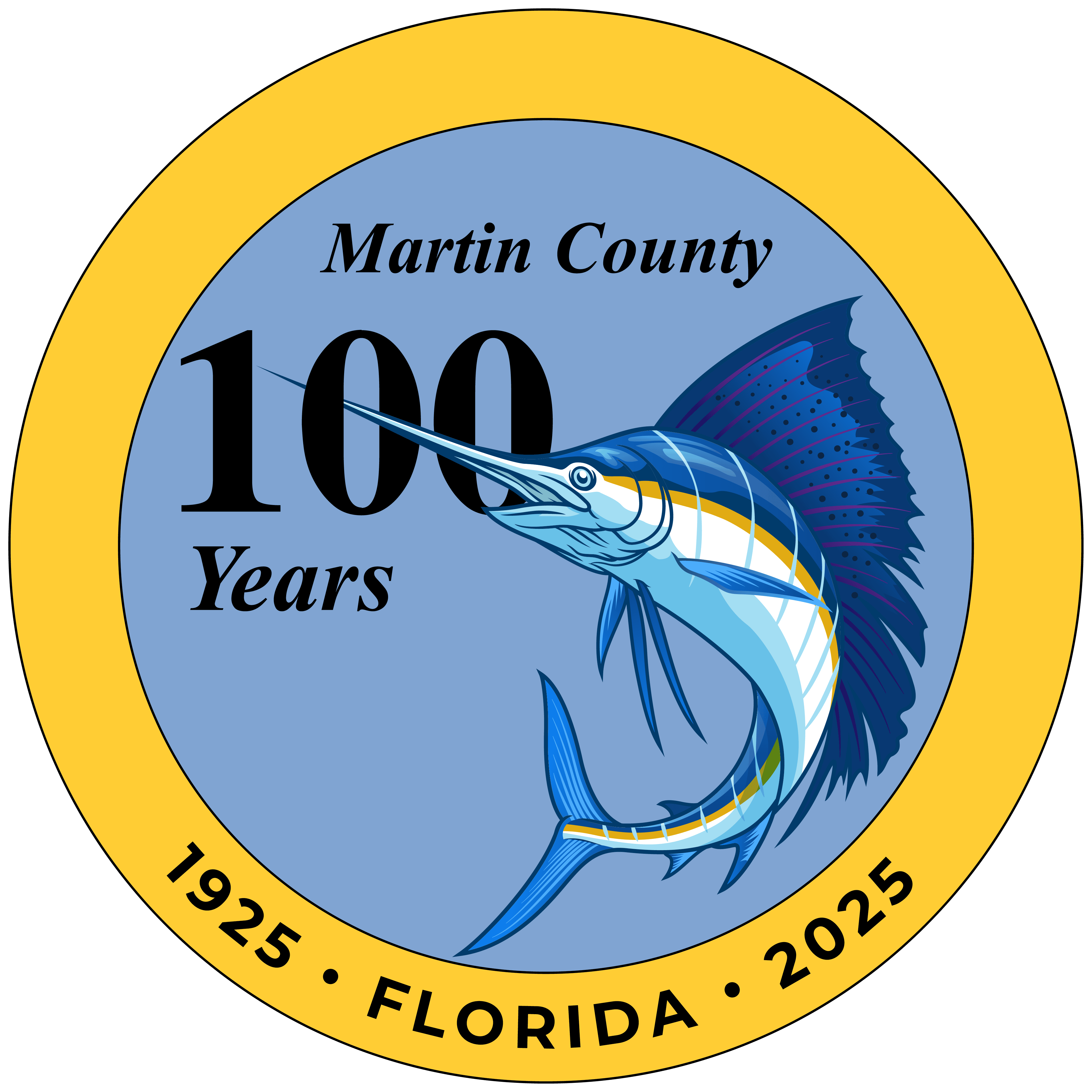 Martin County 100 Years Centennial Logo