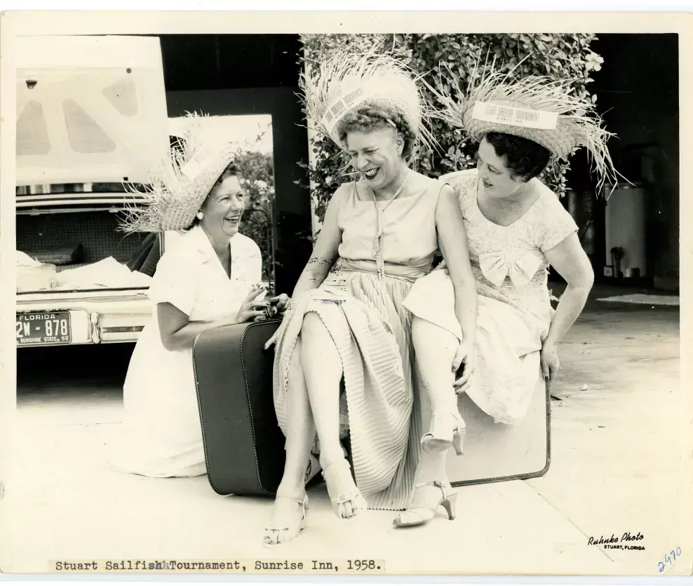 Three sailfish tournament travelers, 1958